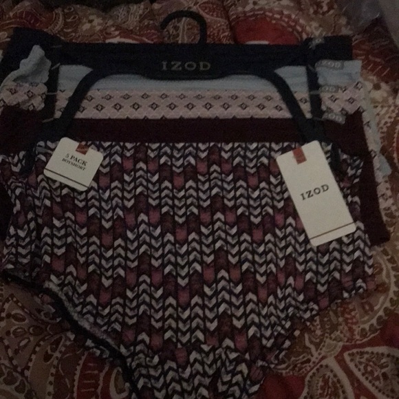 5 pack Sz SMALL boy shorts panties underwear by izod - Picture 1 of 8